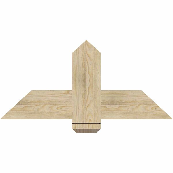 Ekena Millwork Eugene Rough Sawn Timber Gable Bracket, Douglas Fir, 36"W x 16"H x 6"D x 6"F, 11/12 Pitch GBW036X16X0606EUG00RDF - main